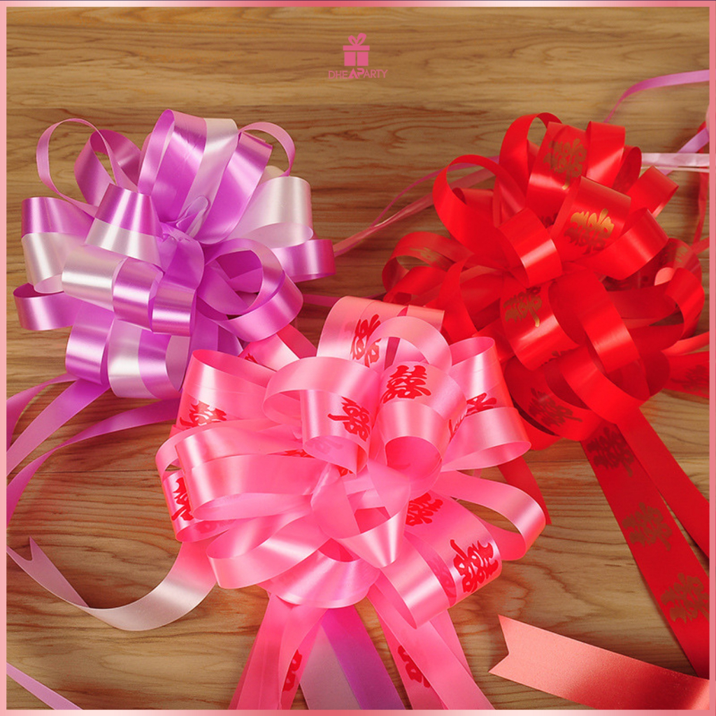 

DP Pita Tarik Shuang Xi / Pita Dekorasi Mobil WED09