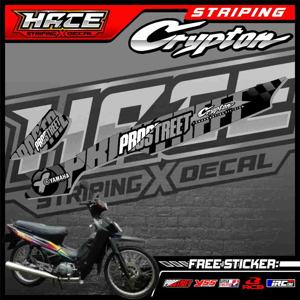 555 STRIPING STICKER YAMAHA CRYPTON - STRIPING STICKER YAMAHA CRYPTON PROSTREET