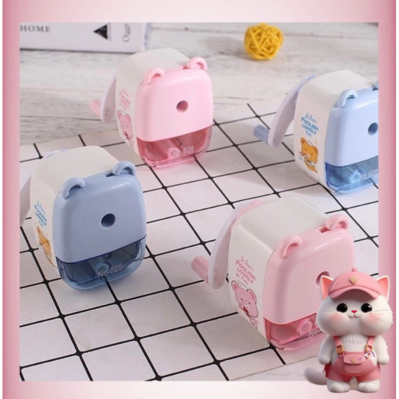 

N57 Rautan Putar Mini / Serutan Meja Karakter / Rautan Putar Pensil Rotary Pencil Sharpener untuk Sekolah Kantor