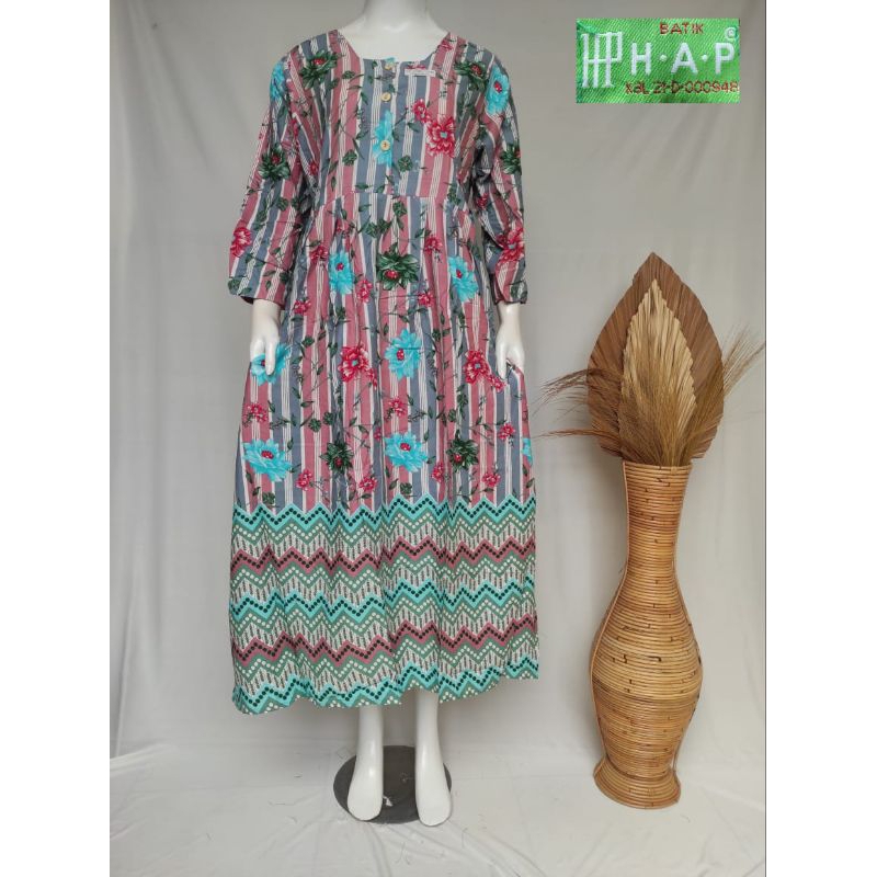 DASTER CHIBI LENGAN 7/8  LD 110 BATIK H. A. P