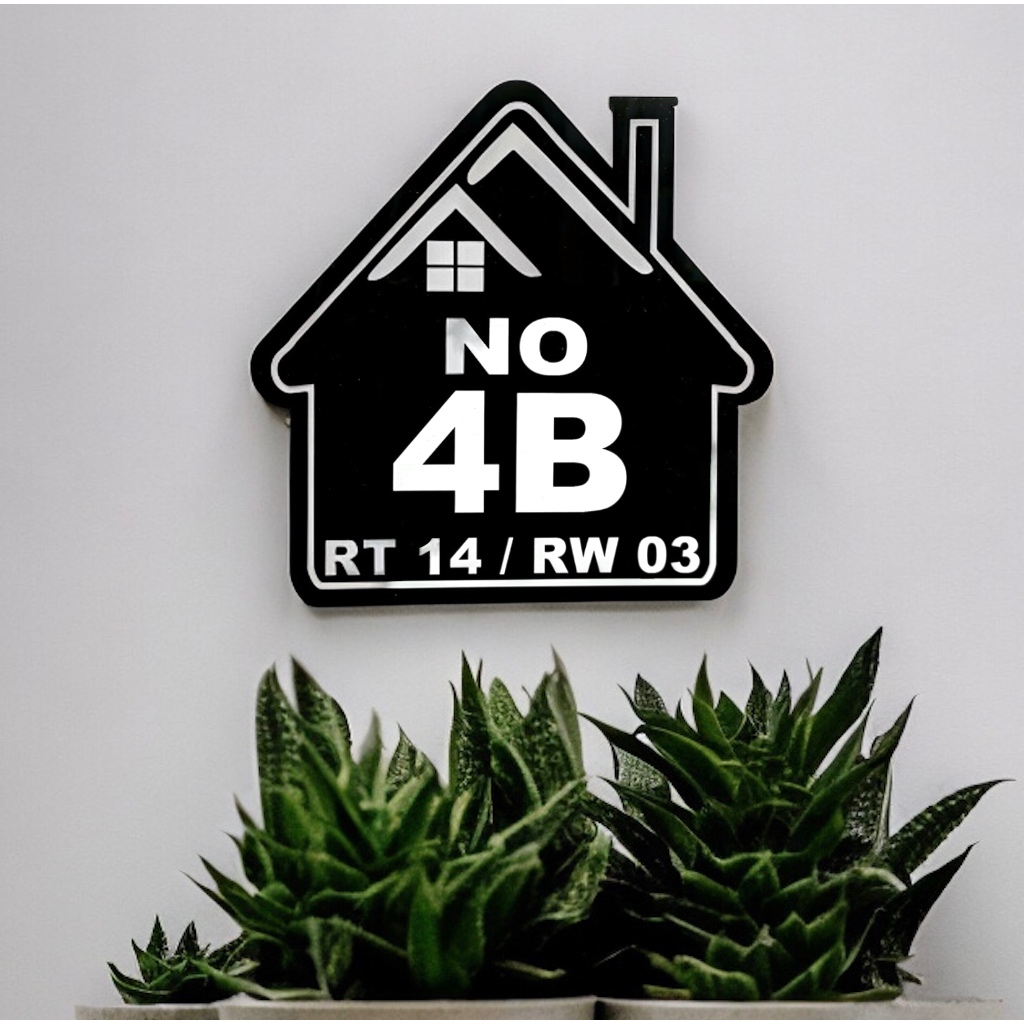 No Rumah Akrilik No rumah Custom Nomor Rumah custom Jo Rumah Akrilik Custom