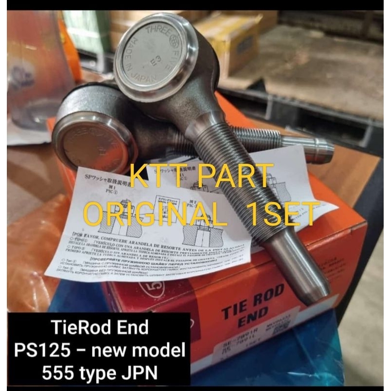 TIE ROD END MITSUBISHI PS120NEW PS125CANTER 1SET 555 JAPAN GARANSI BARU ORIGINAL 1SET