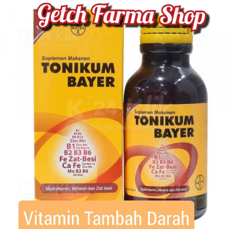 Tonikum Bayer 100 ml Syrup Multivitamin Penambah Darah ORIGINAL-BPOM