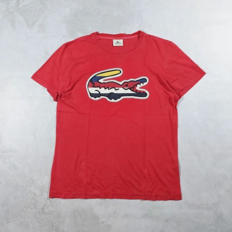 Kaos Lacoste Big Logo Second