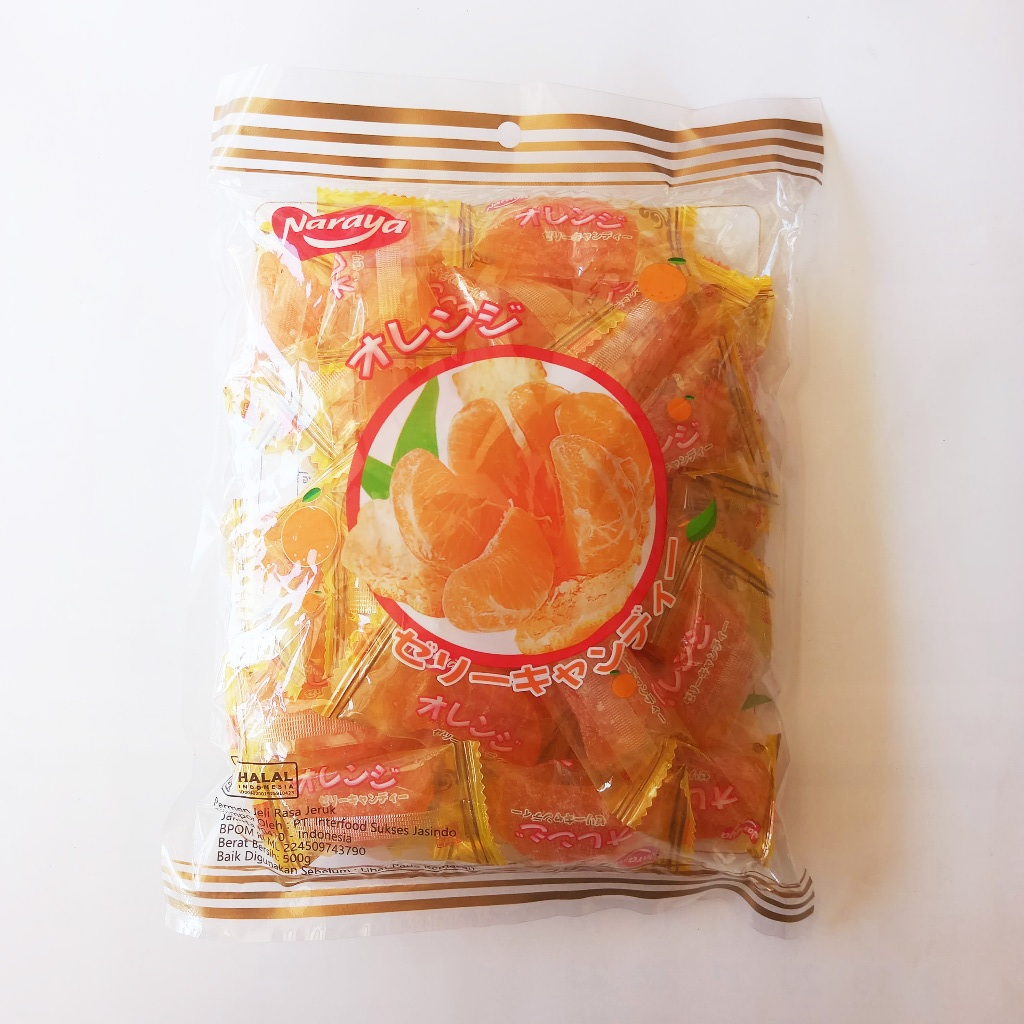

Naraya Orange Candy Manisan Permen Jelly Jeruk Jelly Hongmao 500g