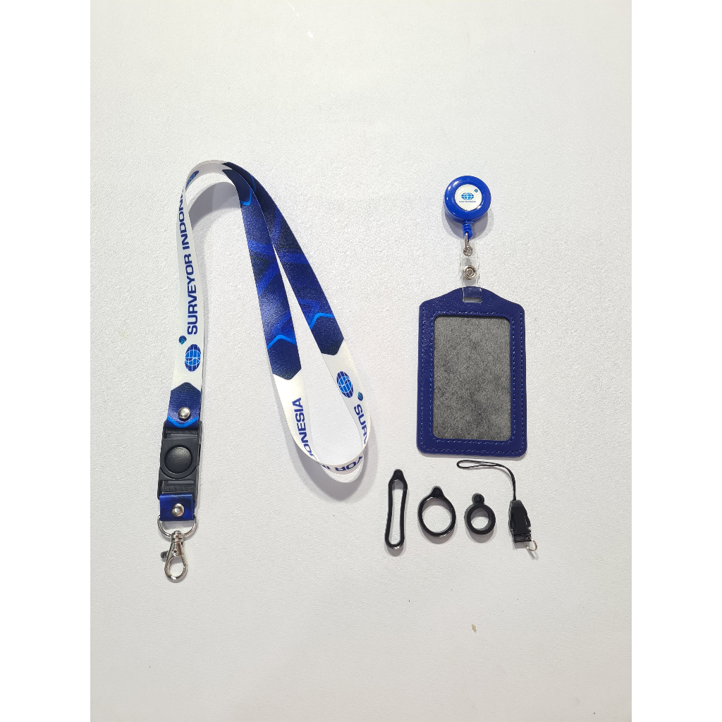 

BISA SATUAN Lanyard Surveyor indonesia /surveyor cetak 2 sisi ukuran 2cm Lanyard Custom Satuan Murah