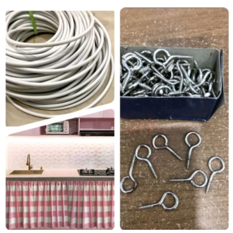 kawat gordeng kolong dapur/jendela kawat elastis serbaguna