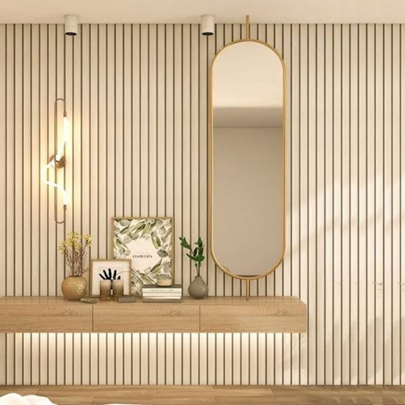 WALLPANEL PVC WALLBOARD PVC BOARD MOTIF KAYU LEBAR 30 CM PER LEMBAR