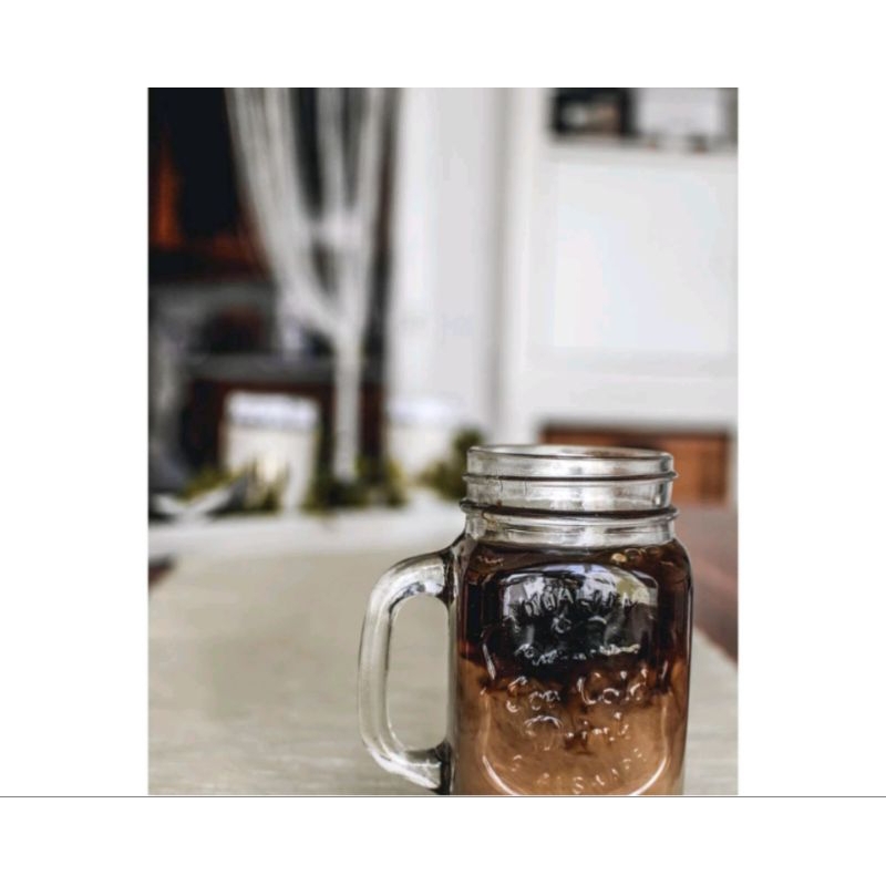 Gelas kaca Drink Jar GB2517 Gelas Kaca kekinian Gelas Caffe
