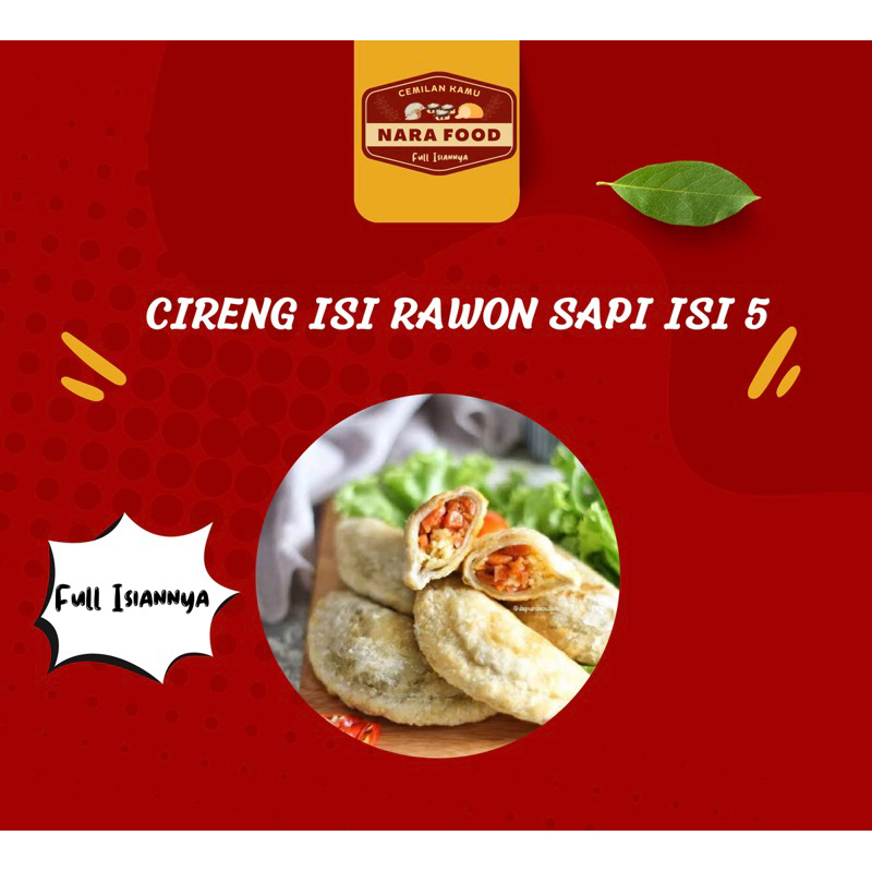 

Cireng Isi Rawon Sapi Pedas Gurih isi 5 Ukuran Besar