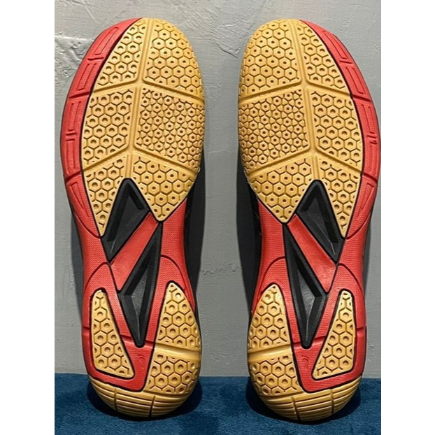 Outsole/Sol Alas Sepatu Badminton Hybird Hitam Merah