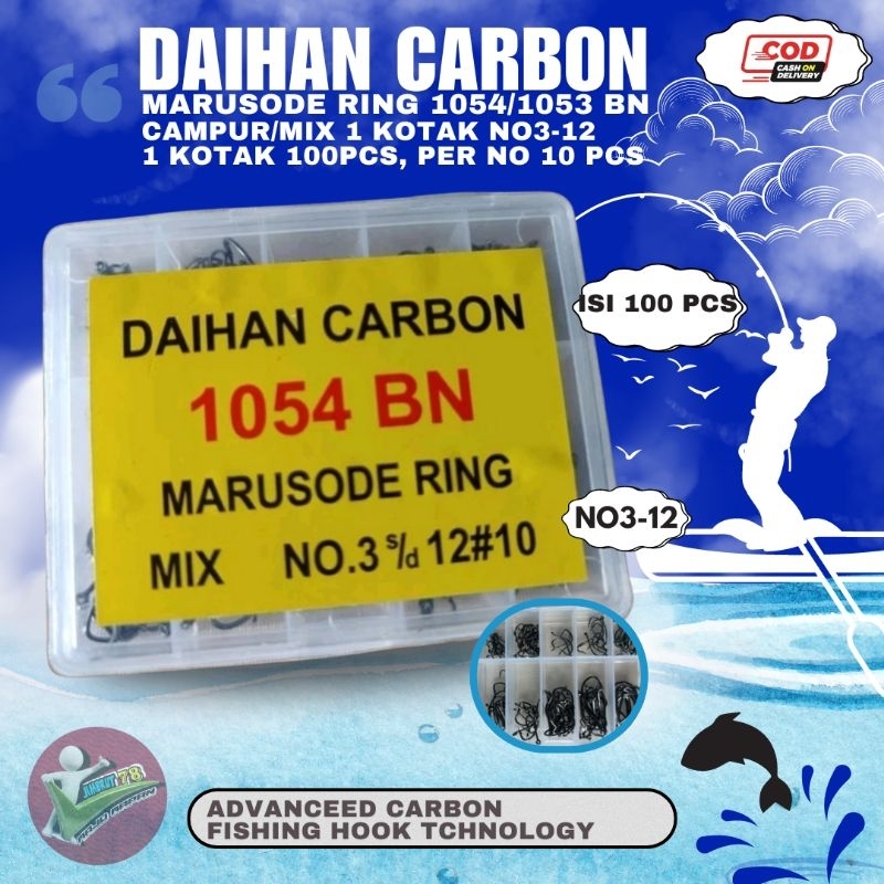 MATA KAIL DAIHAN CARBON MARUSUDO RING 1054BN/1053BN MIX/CAMPUR NO 3-10/12