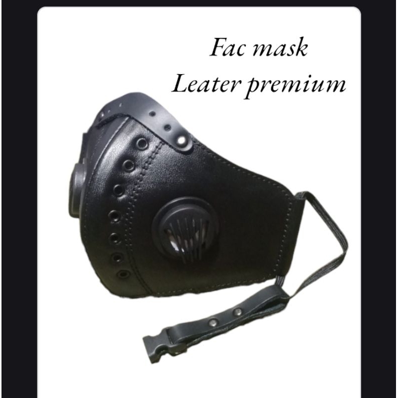 masker motor pria keren / masker keren 100% kulit asli / masker anti debu dan asap