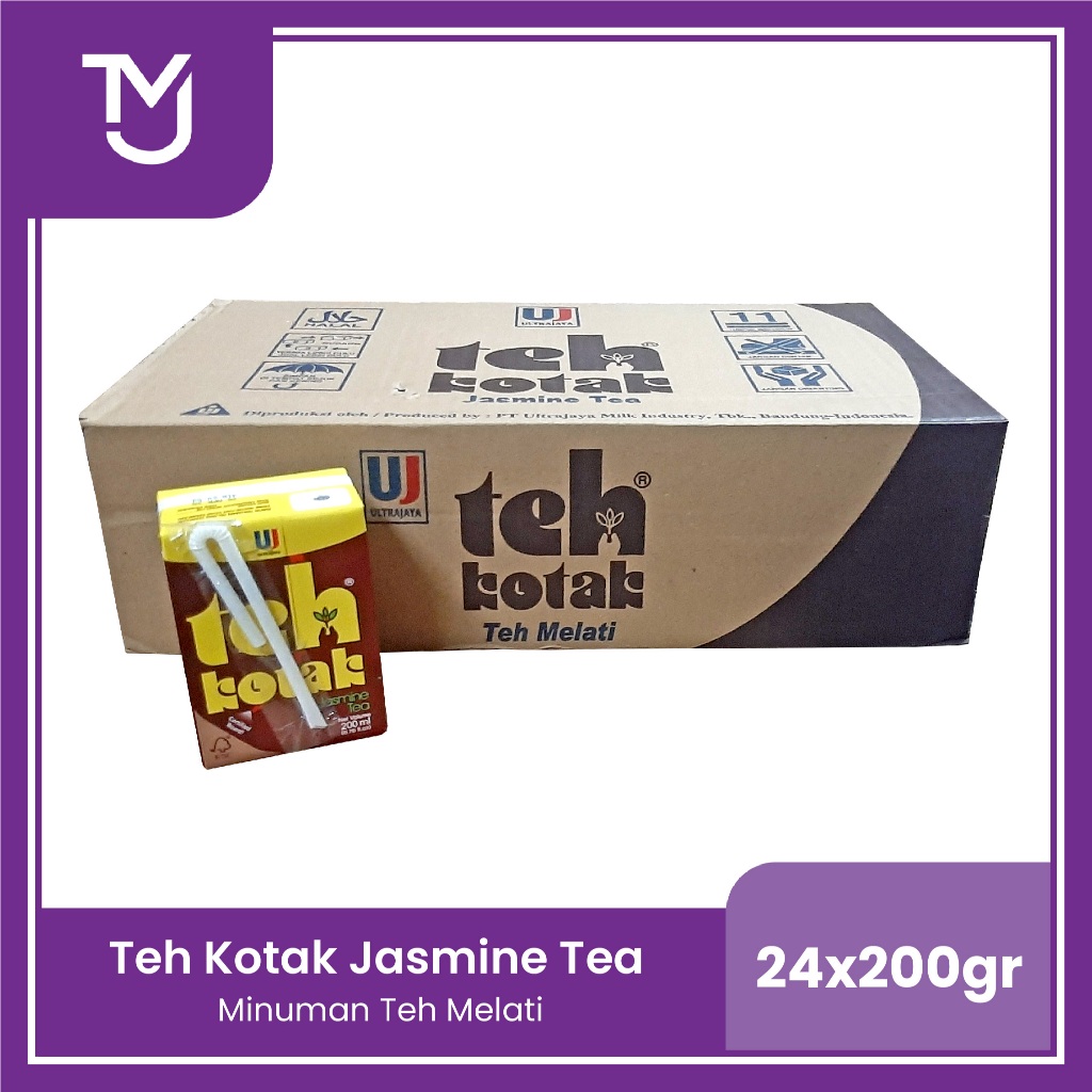 

Teh Kotak Jasmine 200ml dus - Minuman teh melati isi 24 x 200 ml