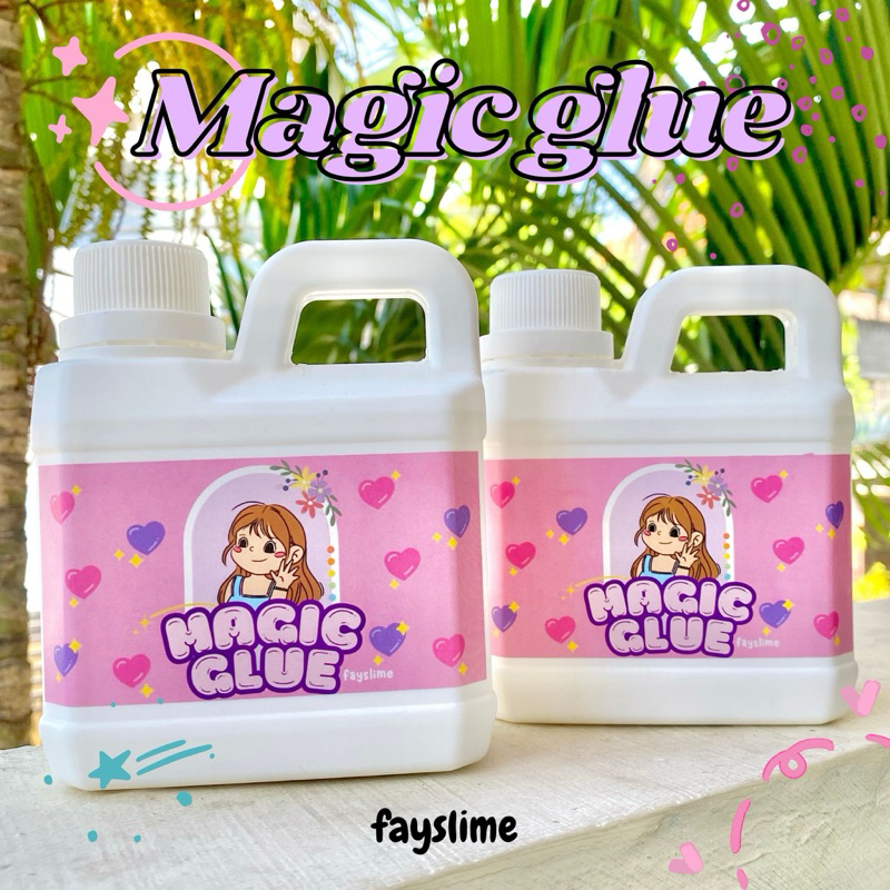Magic glue 500ml | lem untuk membuat slime | bahan slime | lem putih | lem fox