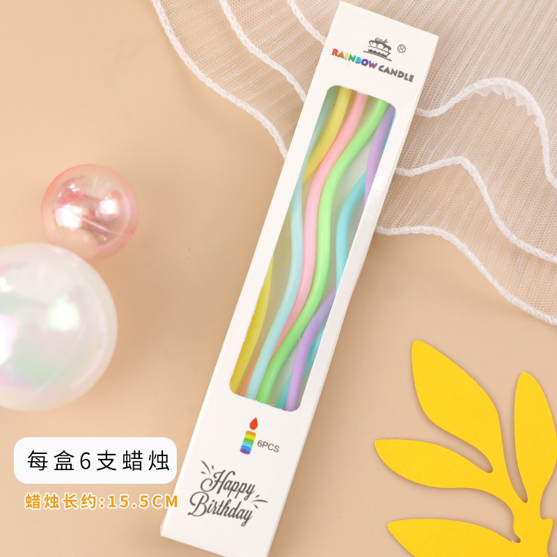 

LILIN SPIRAL PANJANG MIX PASTEL | LILIN PANJANG