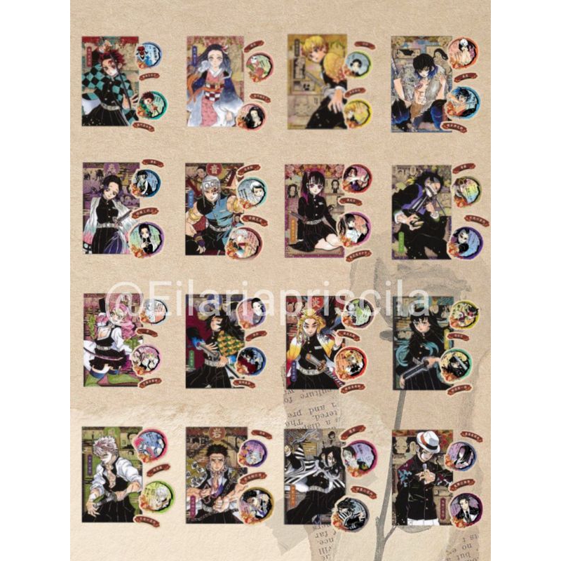 

Demon slayer card + stiker