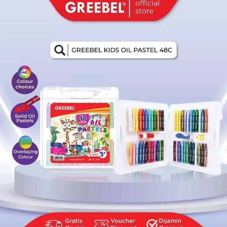 

GREEBEL Crayon 48 warna Oil Pastel Greebel 48 Warna