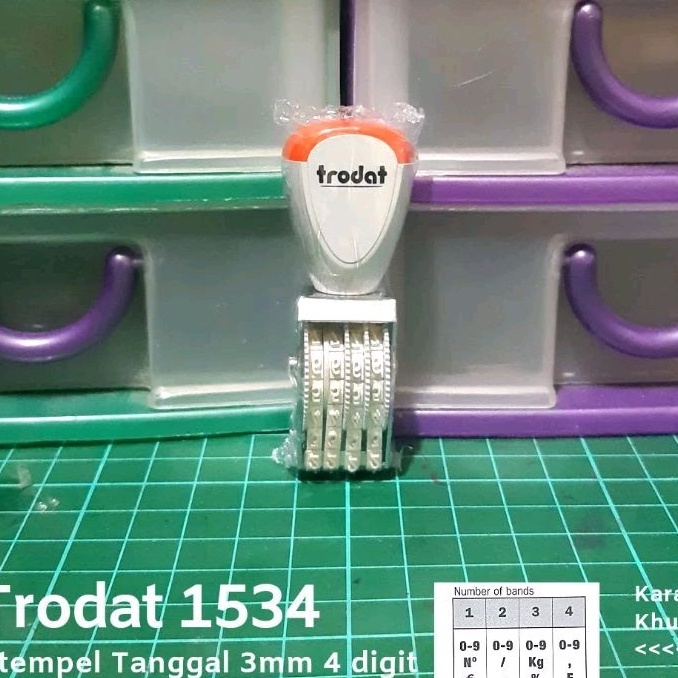 

Stempel Manual Angka 4 Digit 3 mm 5 mm Trodat 1534 1554