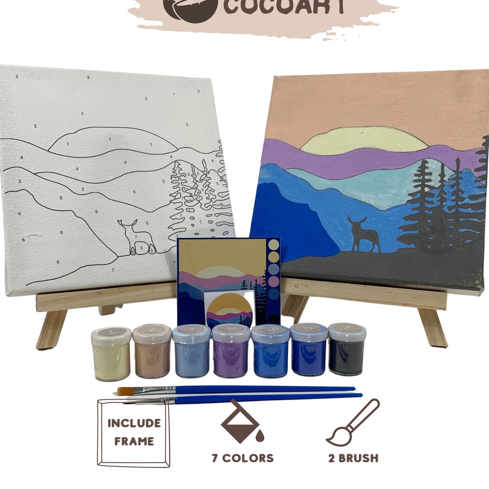 

Paint By Number Kit Scenery Cocoart I Kanvas 2 x 2 cm