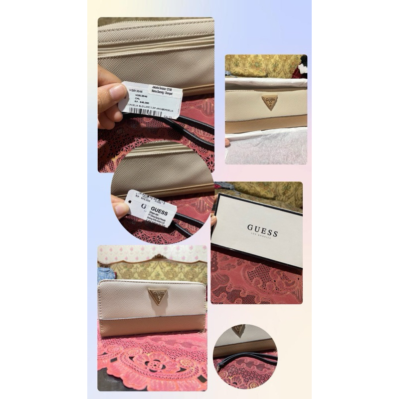 DOMPET GUESS PANJANG ZIPPER ORIGINAL 100%