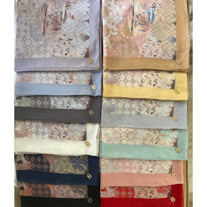 Ready Stock The jubilation series buttonscarves kw laser cut titik 3
