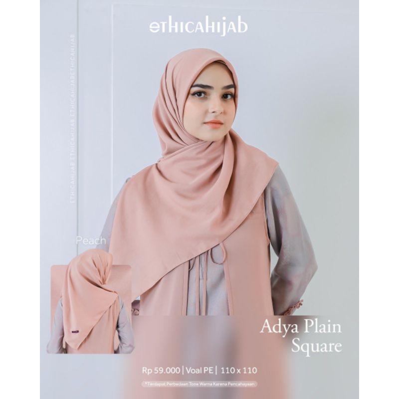 Ethica Hijab AIMEE SQUARE ROSE SMOKE