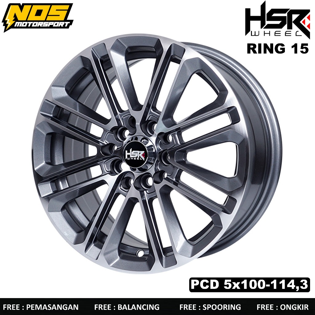 Velg mobil innova,sienta,xenia new, hsr alkani ring 15 lubang baut 5