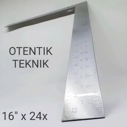 

Sentuhan Personal PENGGARIS SIKU BESI 4 CM X 6 CM 16 X 24 INCH CHROME PLATED ANGLE RULER