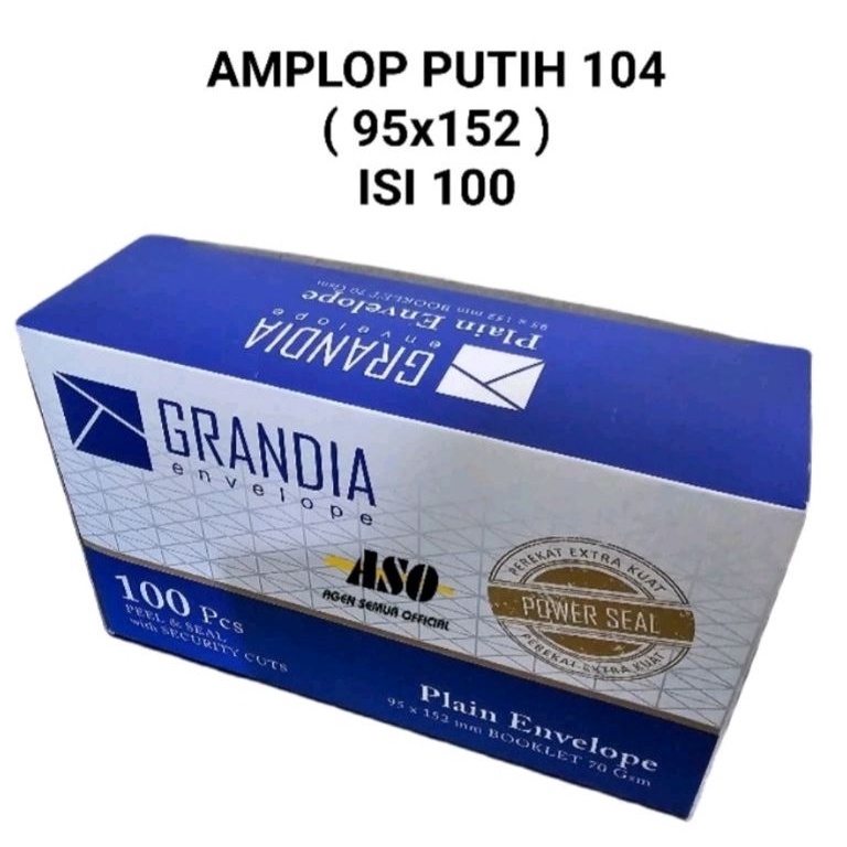 

Mau Hemat AMPLOP GRANDIA PUTIH POLOS 125 X 95 ISI 1 LEMBAR