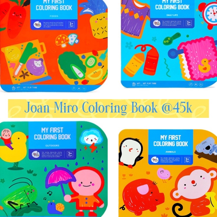 

Stock Banyak Joan Miro my First Coloring book buku mewarnai anak