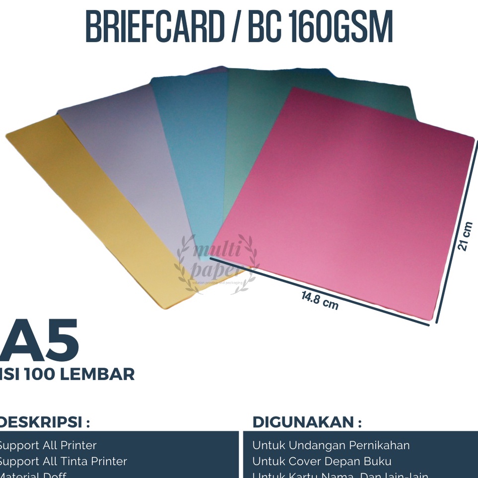 

Paling Popular Kes BC A5 16 gsm isi 1 lembar Kes Brief Card 16 gsm A5
