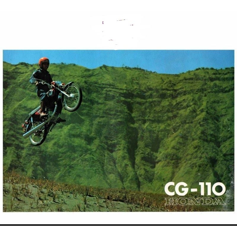 poster honda cg110 original iklan honda cg110 original