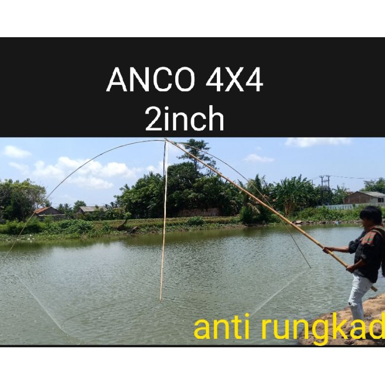 Wow Murah Meriah JARING ANCO JUMBO 4 X 4 M LUBANG 2 INCH