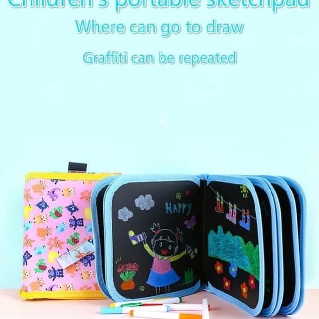 

Mainan Edukasi Anak Buku Menggambar Ajaib Spidol GRAFFITI BOOK