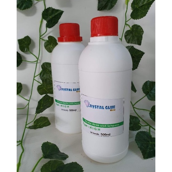 Lem akrilik crystal glue type high 5mlsuntikan lem acrylic bening type high 5ml