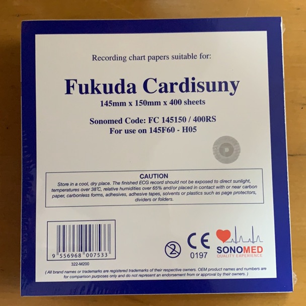 Terbaru Kertas ekg  fukuda 145F6H5  145mm x 15mm x 4  145F6H5  kertas fukuda 145F6H5  ekg fukuda 145