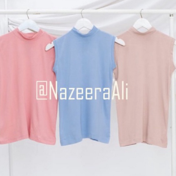 New Stock MANSET BUNTUNG Jumbo Rayon Premium Manset Lekbong Turtleneck Inner Tanpa Lengan Inner dres