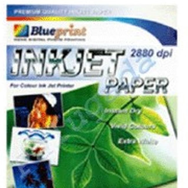 

Baru Blueprint Inkjet Paper BPIPA412 A4 5 Sheet 12 gsm Cast Coating Extra White Water Resist