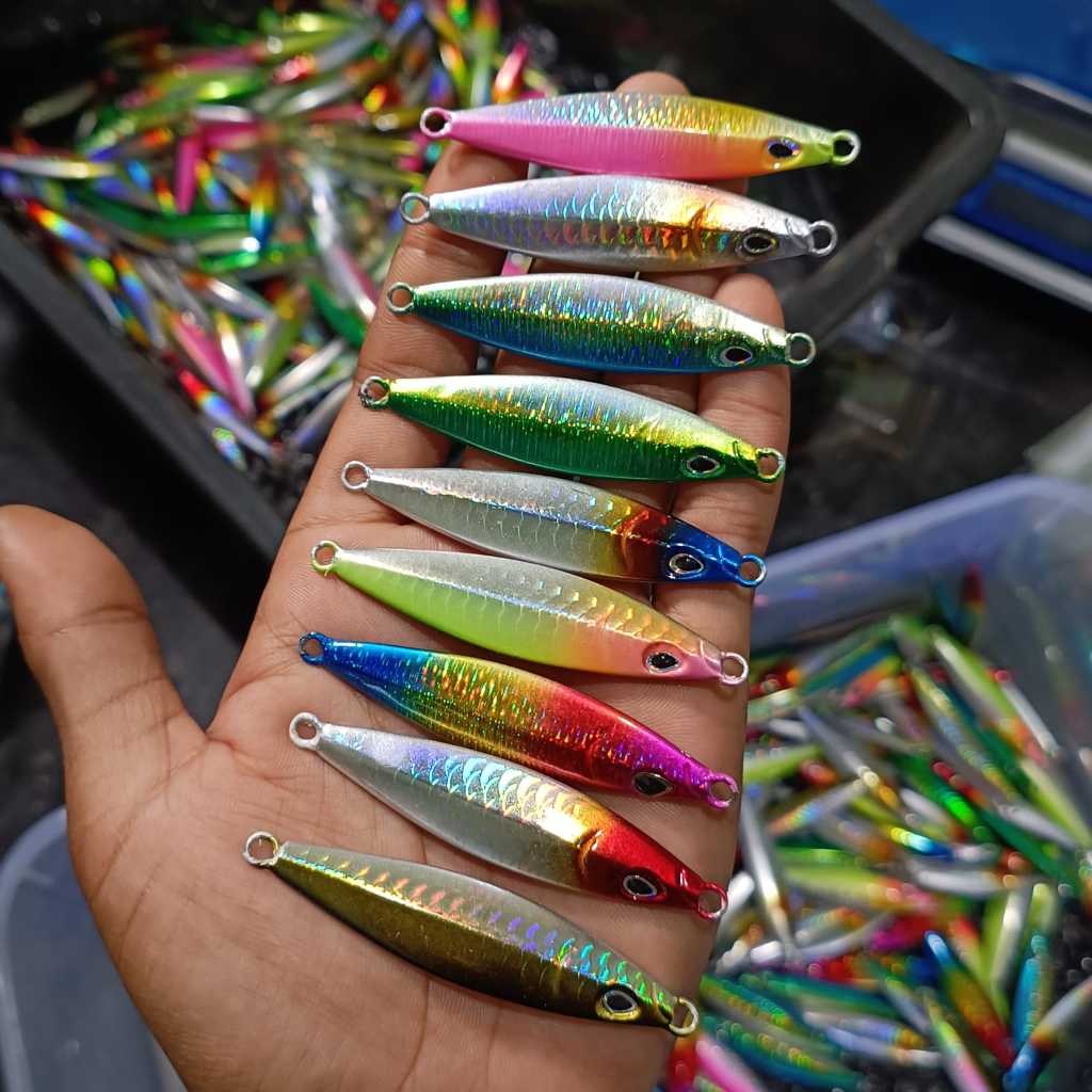 Micro jig 20gram koika metal jig 20gram koika metal jig umpan pancing casting umpan pancing jigging 