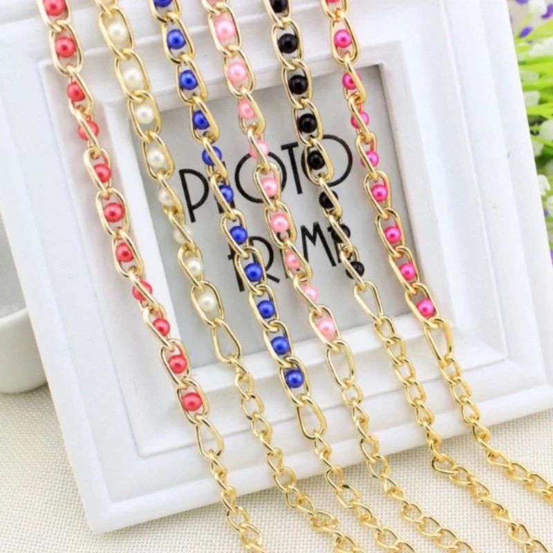 Ikat Pinggang Rantai Mutiara / Ikat Pinggang Wanita Slim Mutiara