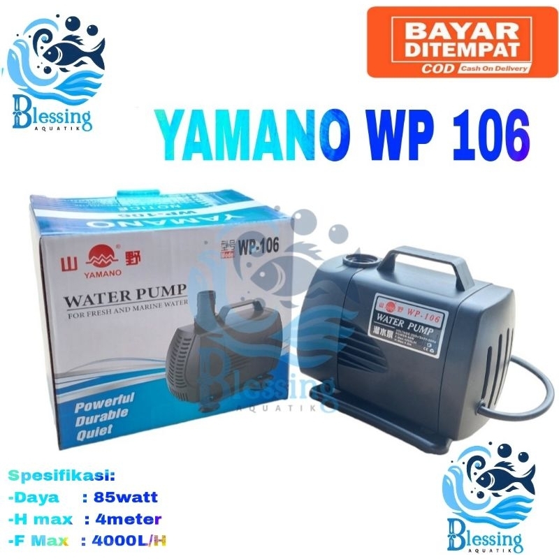 Mesin Pompa Air Kolam Koi & Hidroponik - Yamano wp 106