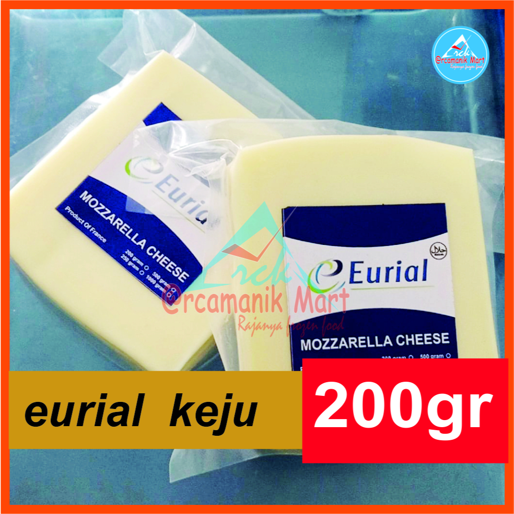 

keju mozzarella eurial/keju mozarela 200gr eurial 200gr