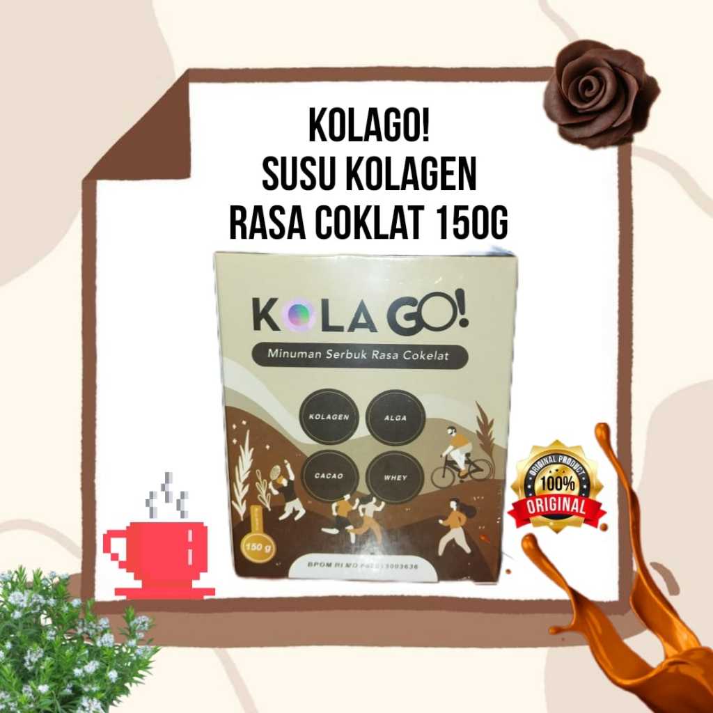 

Kola Go Original Nutrisi Kolagen rasa coklat