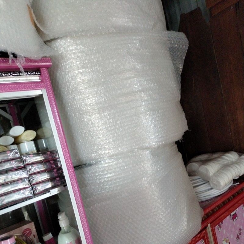 

Bubble Wrap Roll tebal 10m x 30cm/50m x 30cm / putih hitam