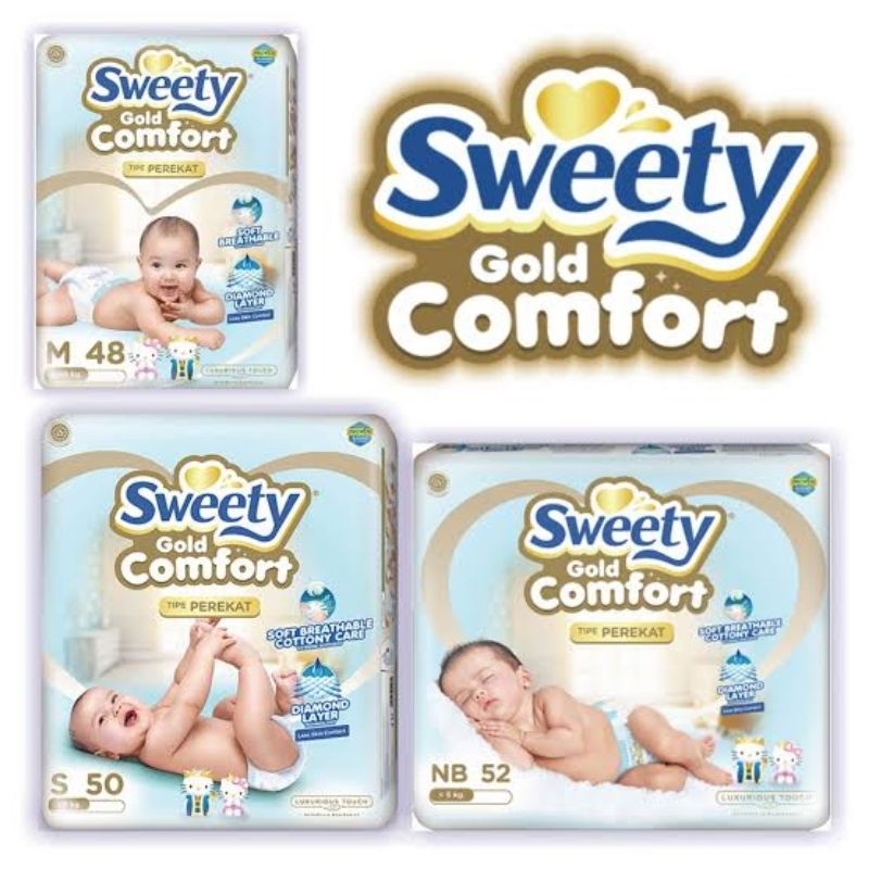 Sweety Gold Comfort Perekat Pampers Bayi Newborn