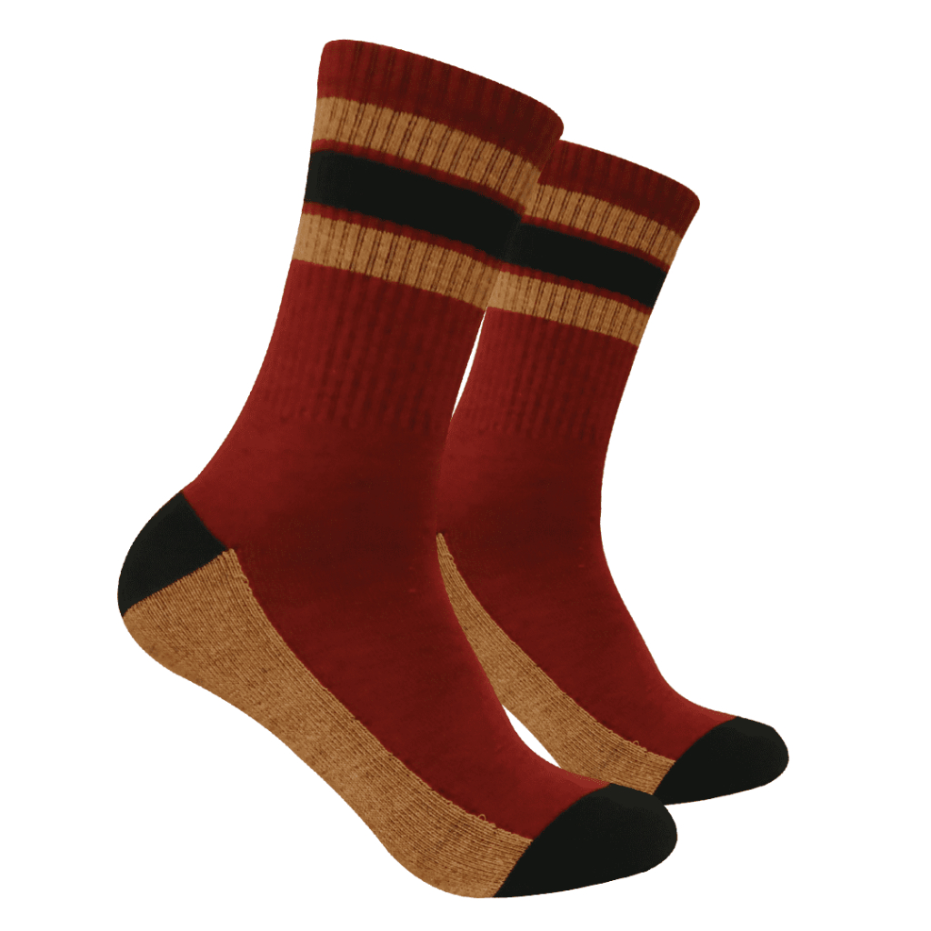 Kaos Kaki Oldschool - Kaos Kaki Skate - Motif Garis G102 - 4LAYER BENANG