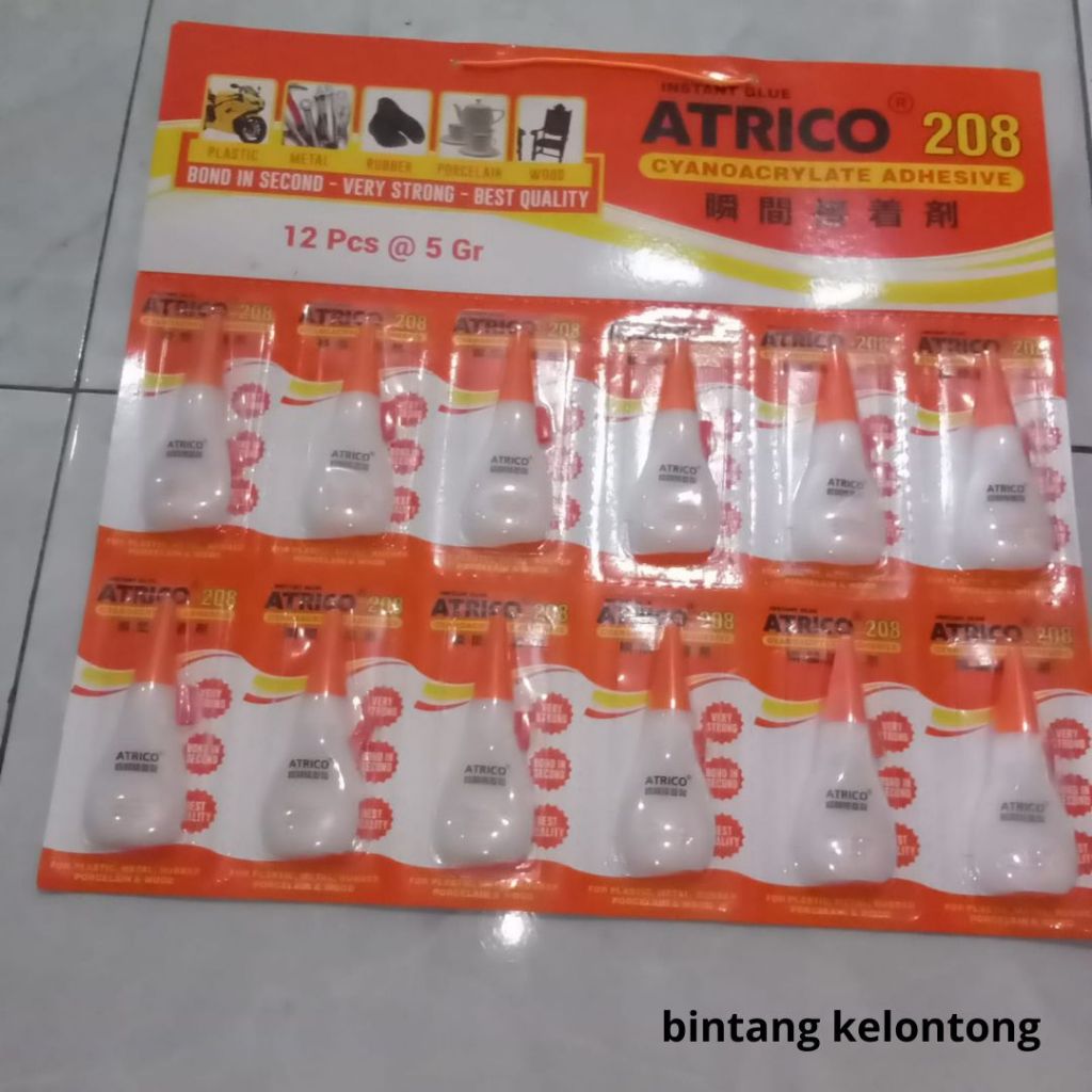 

GROSIR 1 LUSIN Lem Atrico Super Glue / Lem Korea Cair / Lem Serbaguna