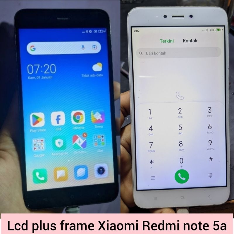 LCD touchscreen frame Xiaomi Redmi note 5a original copotan bergaransi