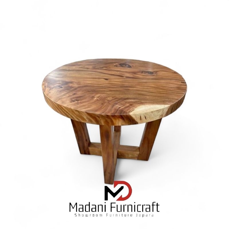MEJA KOPI TOP TABLE KAYU TREMBESI SOLID